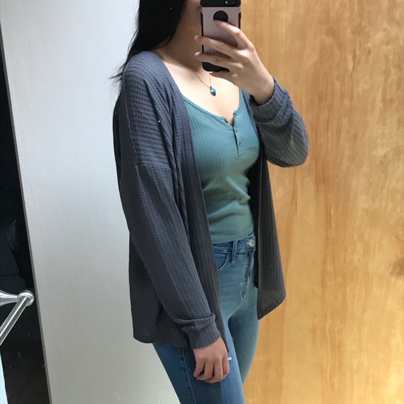 NWOT Forever 21 Gray Cardigan - Picture 7 of 8